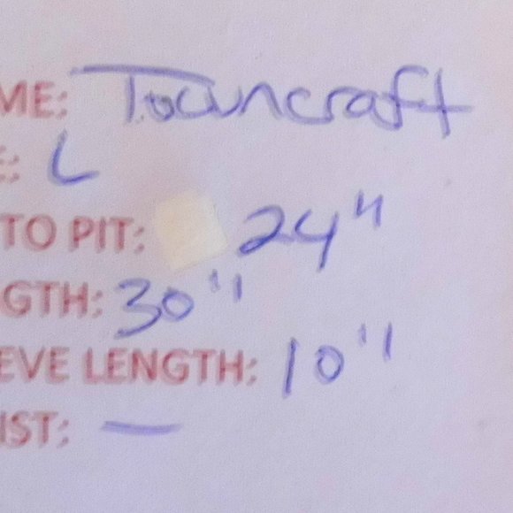 Towncraft Casual Button-Down Top Check Office Travel Men's Size L - Picture 9 of 9